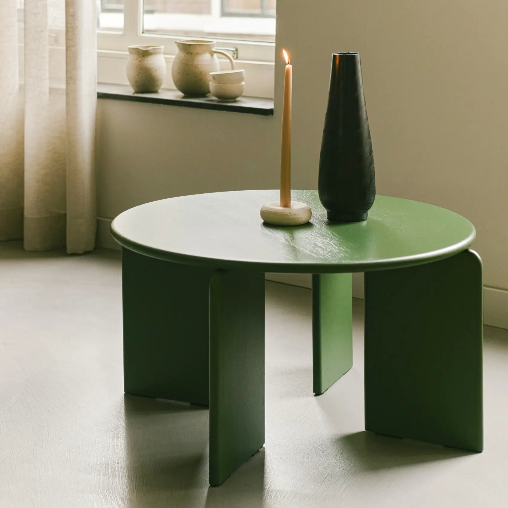 Soft Coffee Table 70 Oak blue lacquer Oak blue lacquer (5013